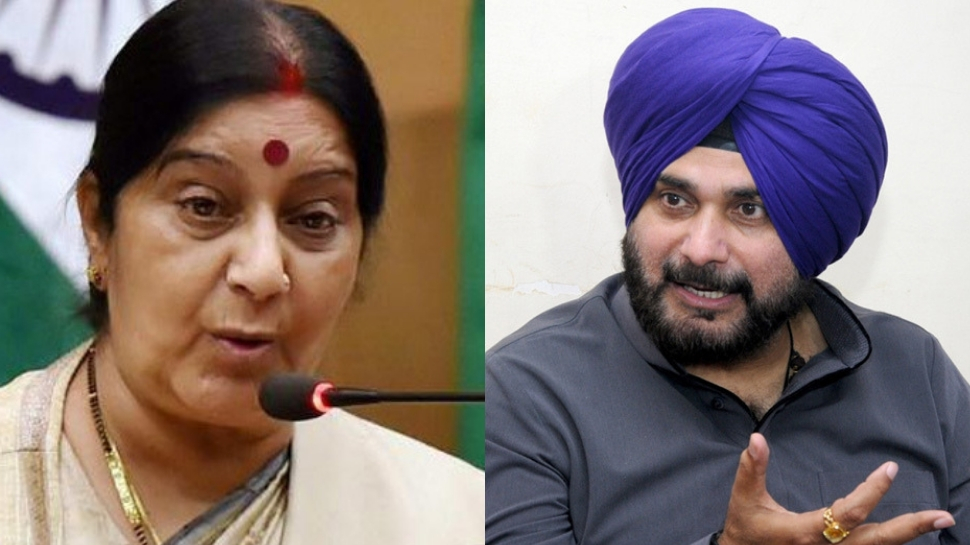 Sushma Swaraj reprimands Navjot Singh Sidhu