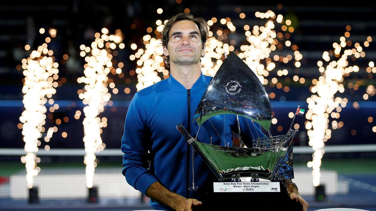 Roger Federer's Speech After Winning 100th Title | Dubai 2019