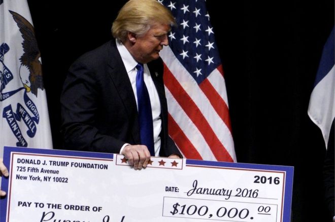 Trump Fined $2m For Misusing Charity for Political Gain