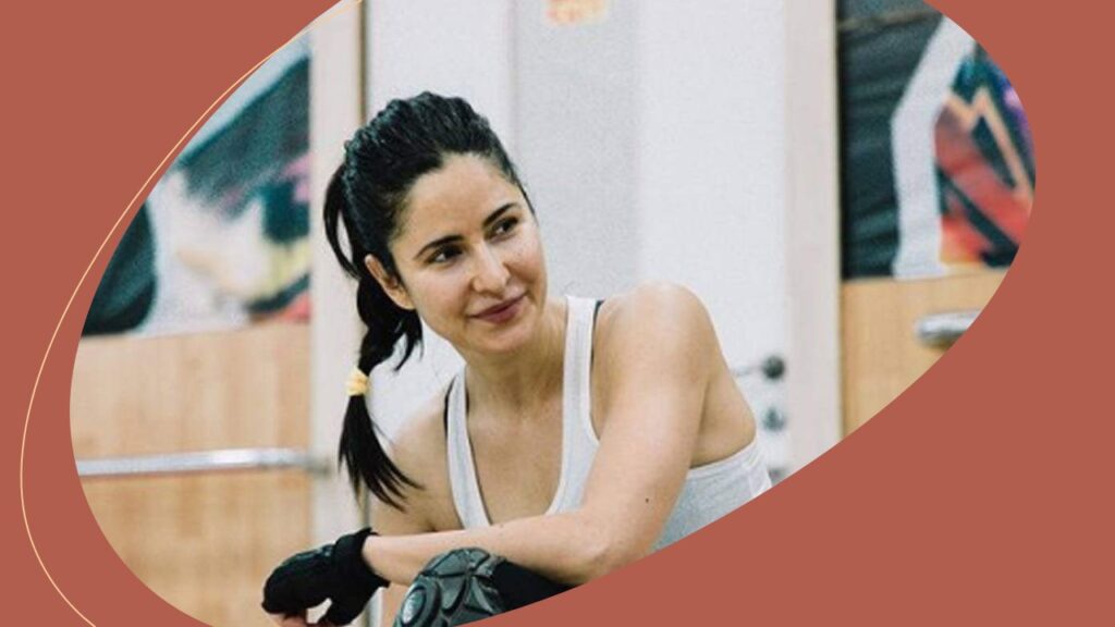 Actress Katrina Kaif is back into her exercise routine