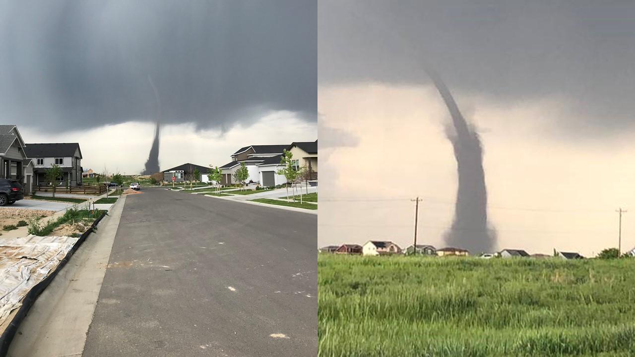 Live Eye Witness Videos of the Tornado as it touched down in Colorado