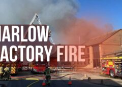 Clouds of smoke engulf Harlow as a factory goes up in flames | Harlow factory fire