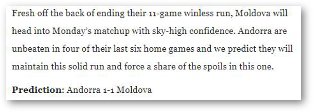 Andorra vs Moldova Prediction