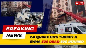 7 8 magnitude quake hits Turkey and Syria killing over 300 and injuring over 500