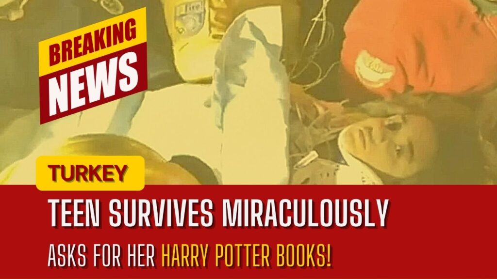Turkish teenager Ikbal Cil's story of human tenacity | She asks rescuers for her Harry Potter books