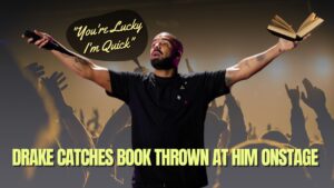 Drake Catches Book Thrown at Him Onstage