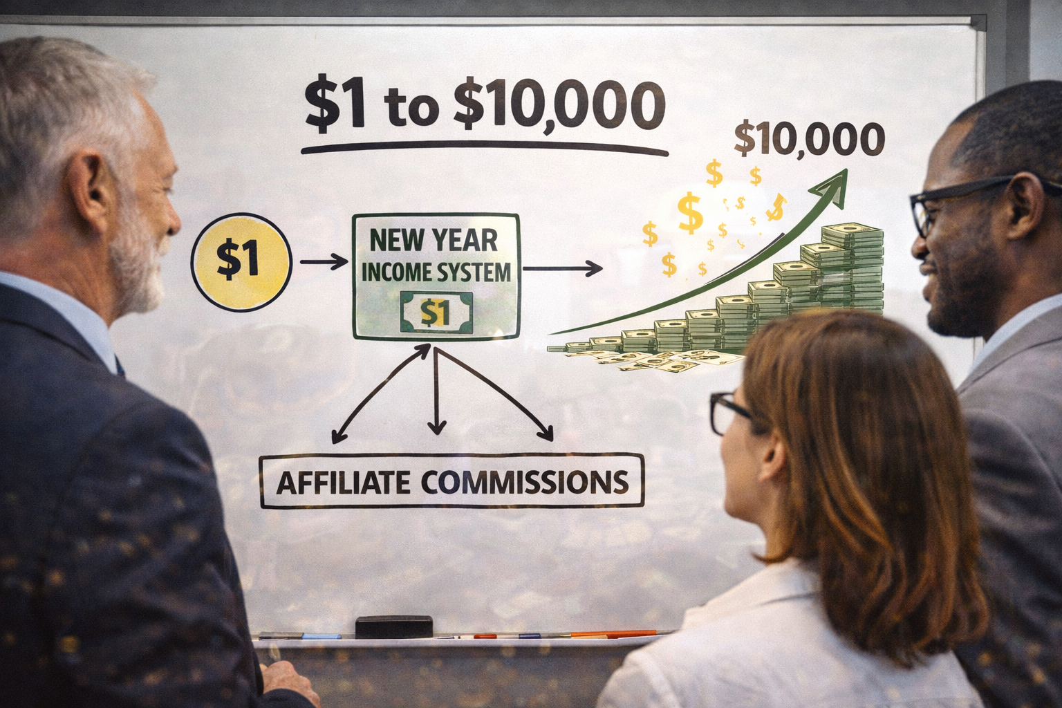 make money with New Year Income System $1