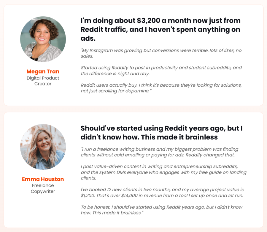 Reddify AI Testimonial 3