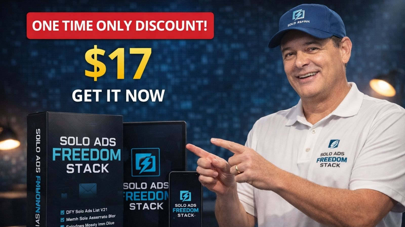 Solo Ads Freedom Stack pricing and OTO