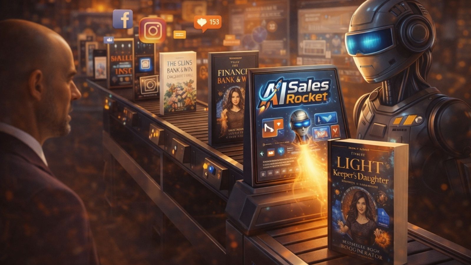 AI Sales Rocket launch bonuses including cover generator keyword tool multilingual support