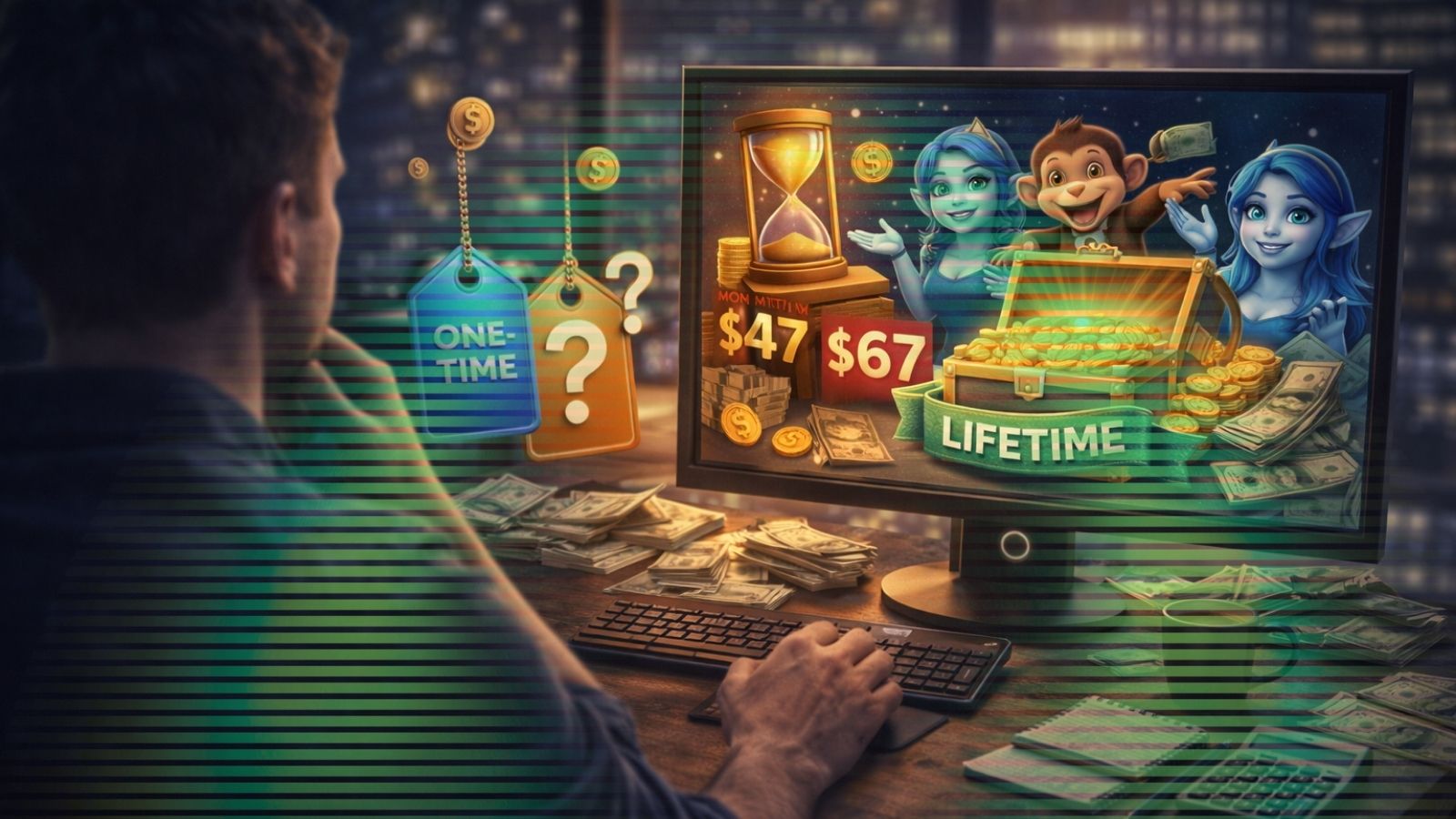 Viral Characters AI pricing breakdown including front end and OTO funnel