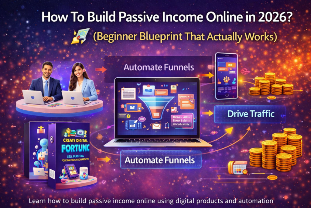 how to build passive income online using digital systems and automation