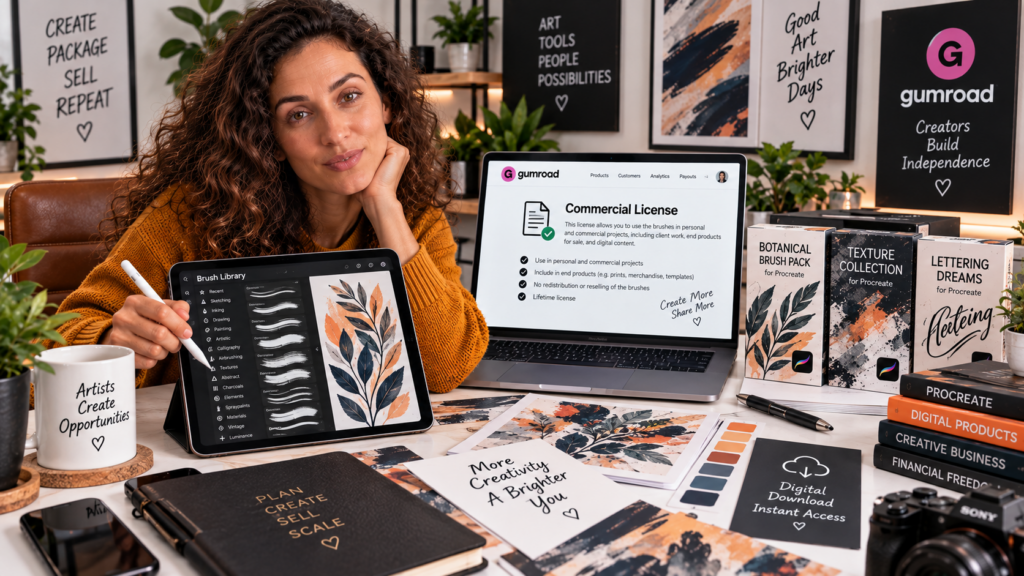 Procreate brush commercial license