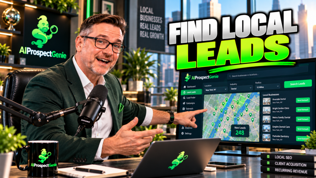 how to find local business leads for AI services